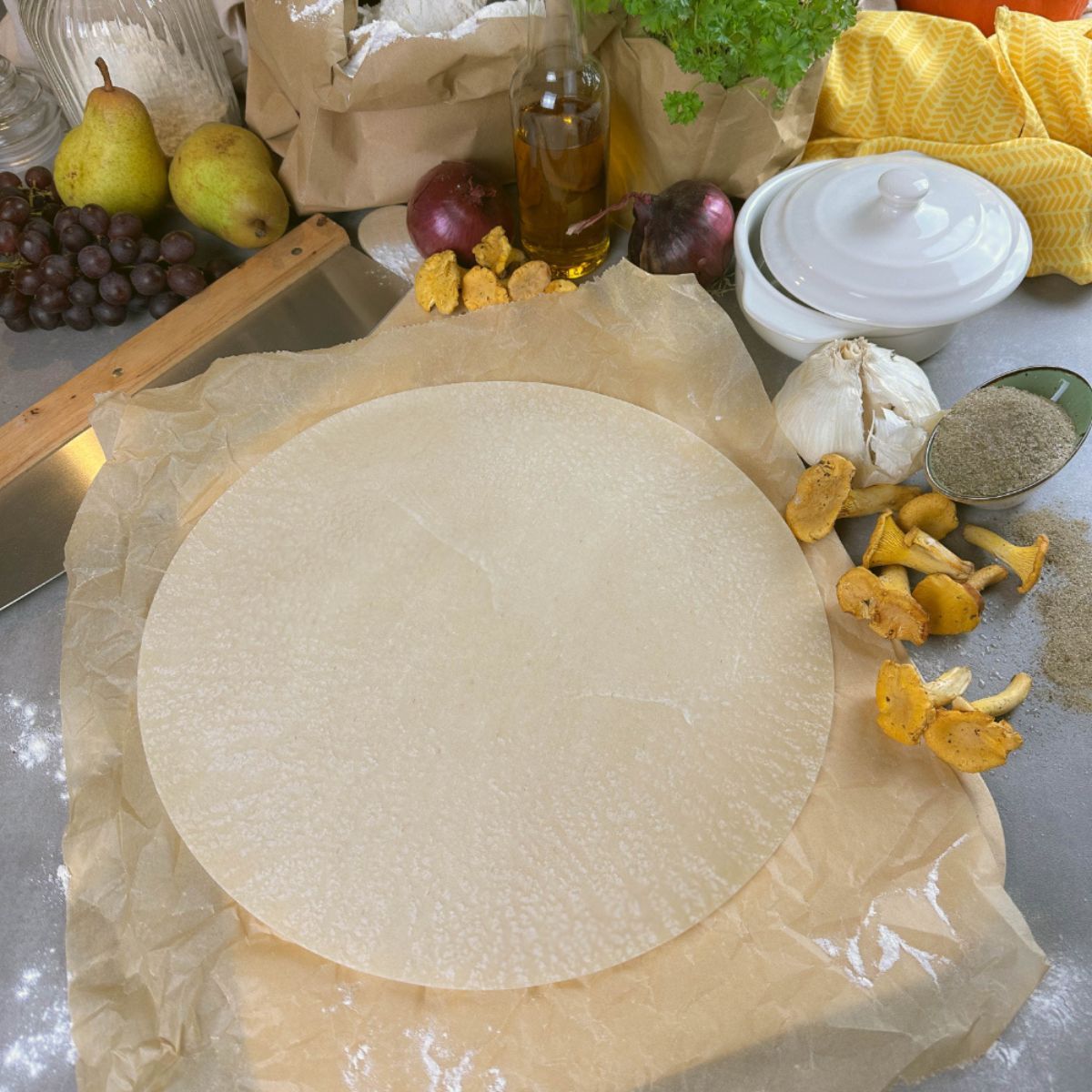 Runde Flammkuchenböden