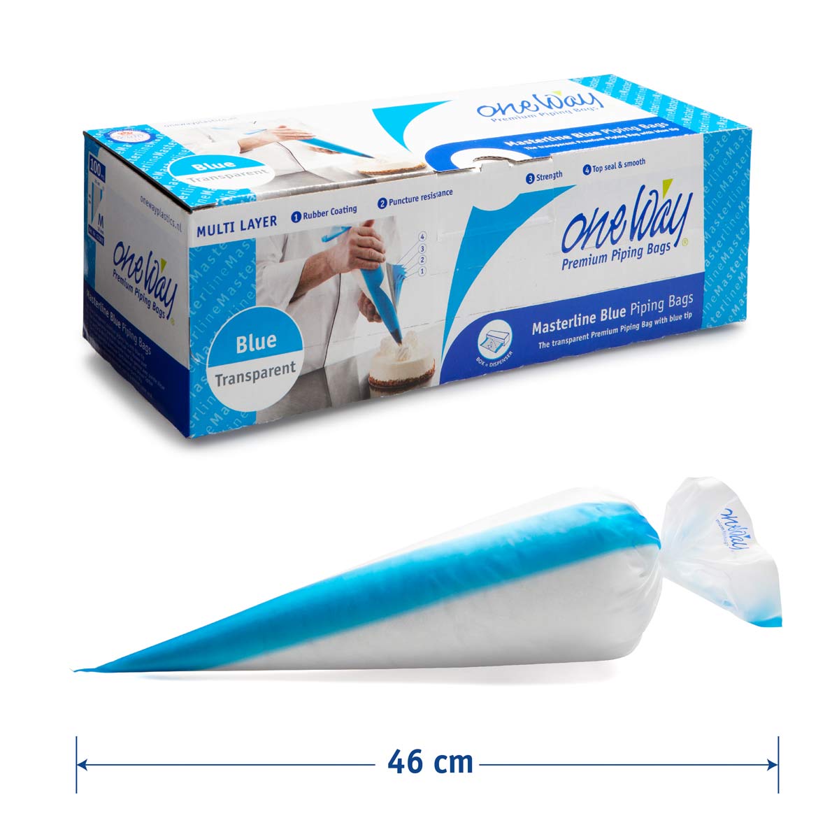 Einwegspritzbeutel Master "Line Blue"
