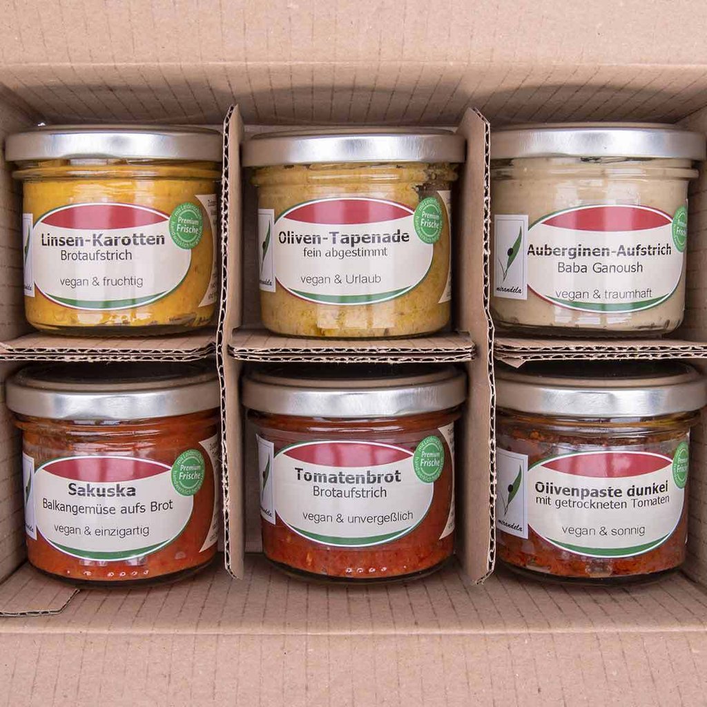 Mischkarton "Probiermix vegane Aufstriche"