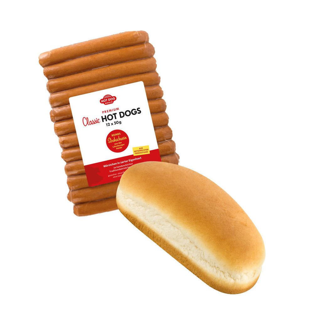 Mischkarton "Hot Dog-Brötchen & Würstchen vom Strohschwein"