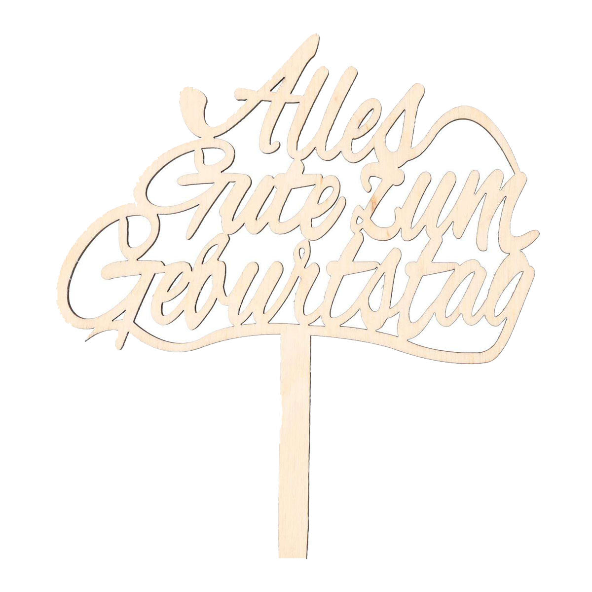 Cake-Topper, Holz