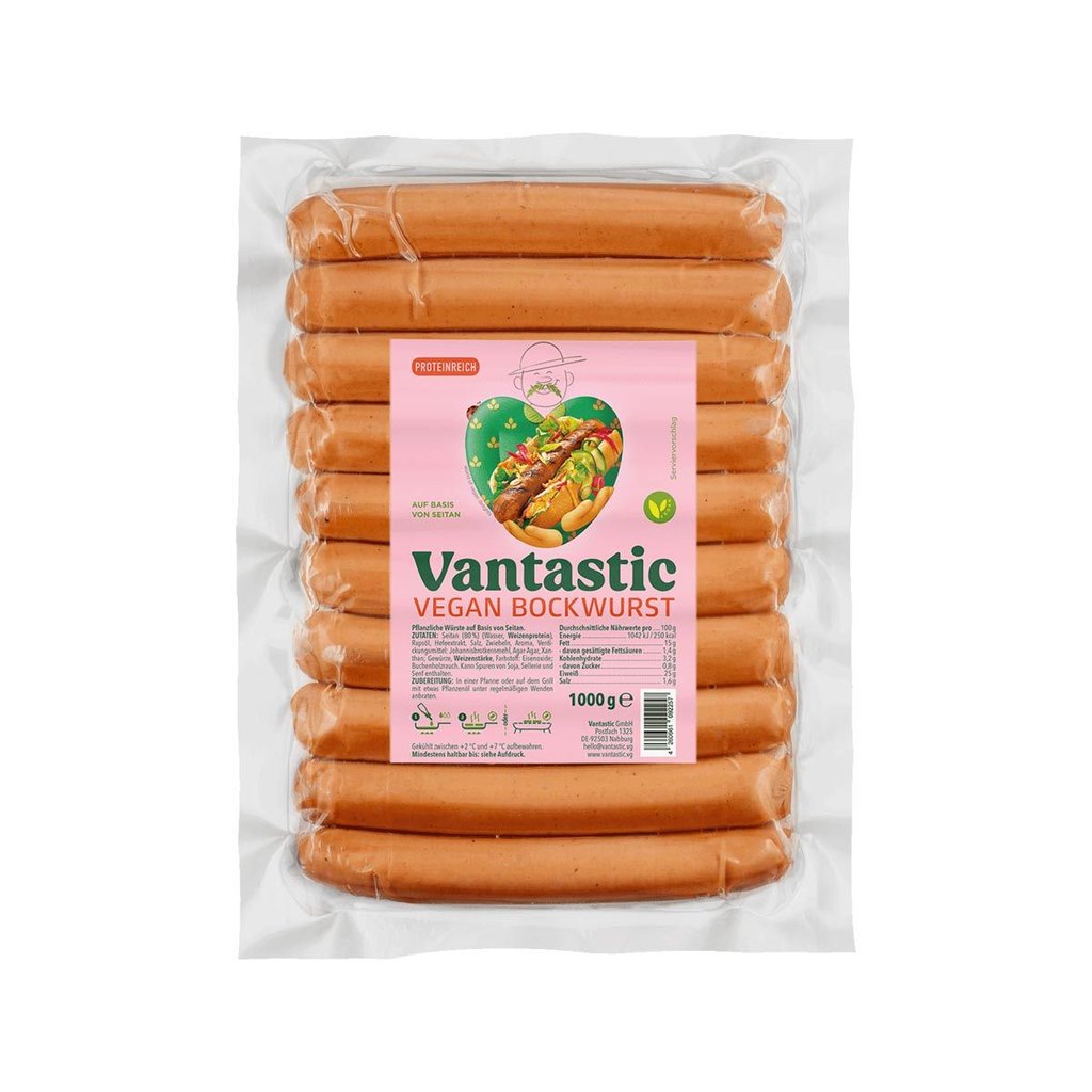 Vantastic Vegane Bockwurst, 1 kg
