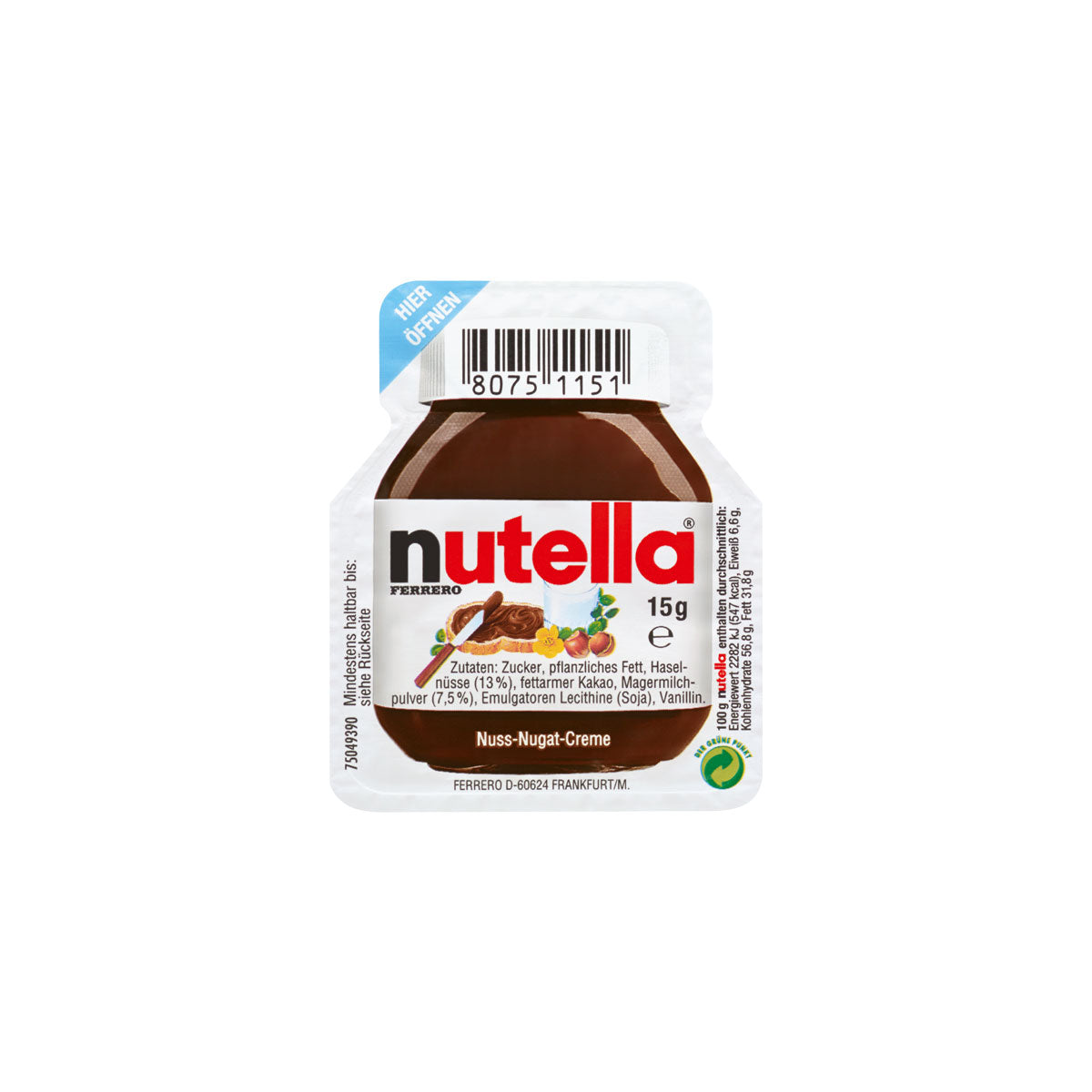 Nutella-Portionen