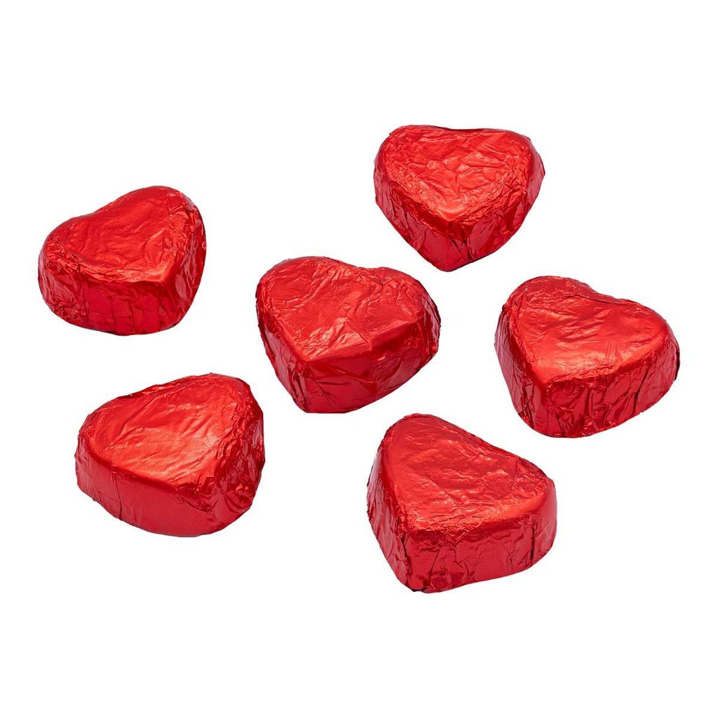 Kleine Pralinenherzen, rot