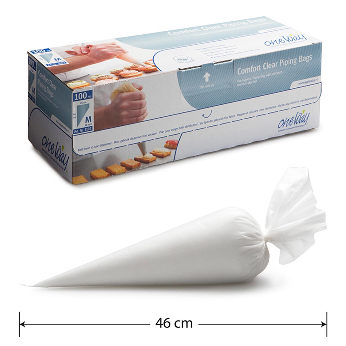 Einwegspitzbeutel Comfort "Line Clear"