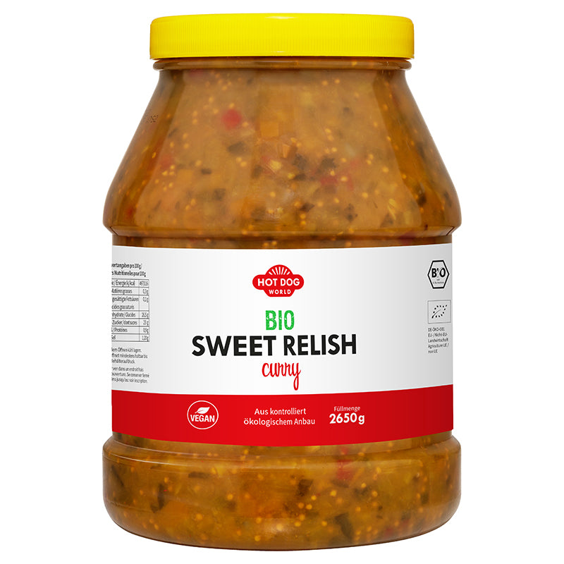 Bio Sweet Curry Relish, 2,4 Liter
