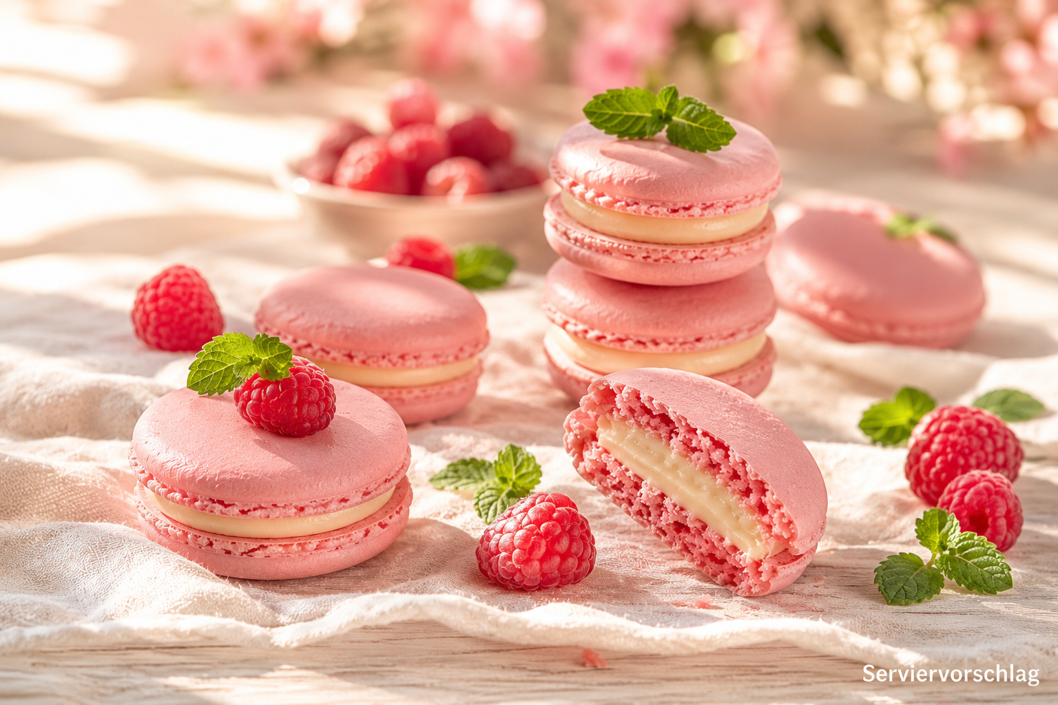 Premium-Macarons "Wald-Himbeere"