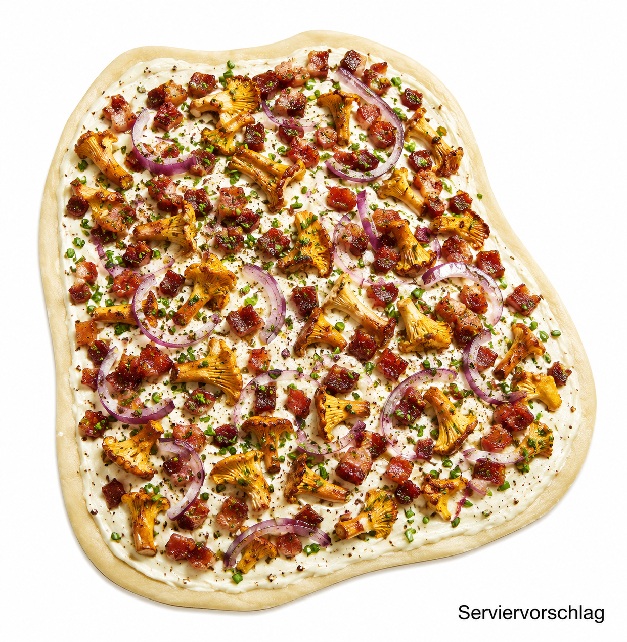 Flammkuchen-Teigboden "Rustikal Dinkel" 38 x 28 cm