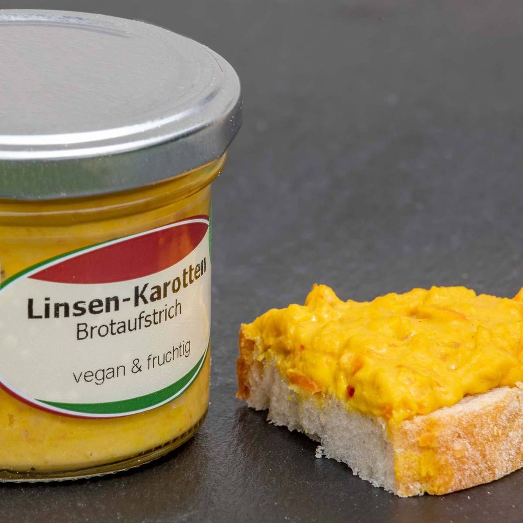 Linsen-Karotten-Aufstrich, vegan