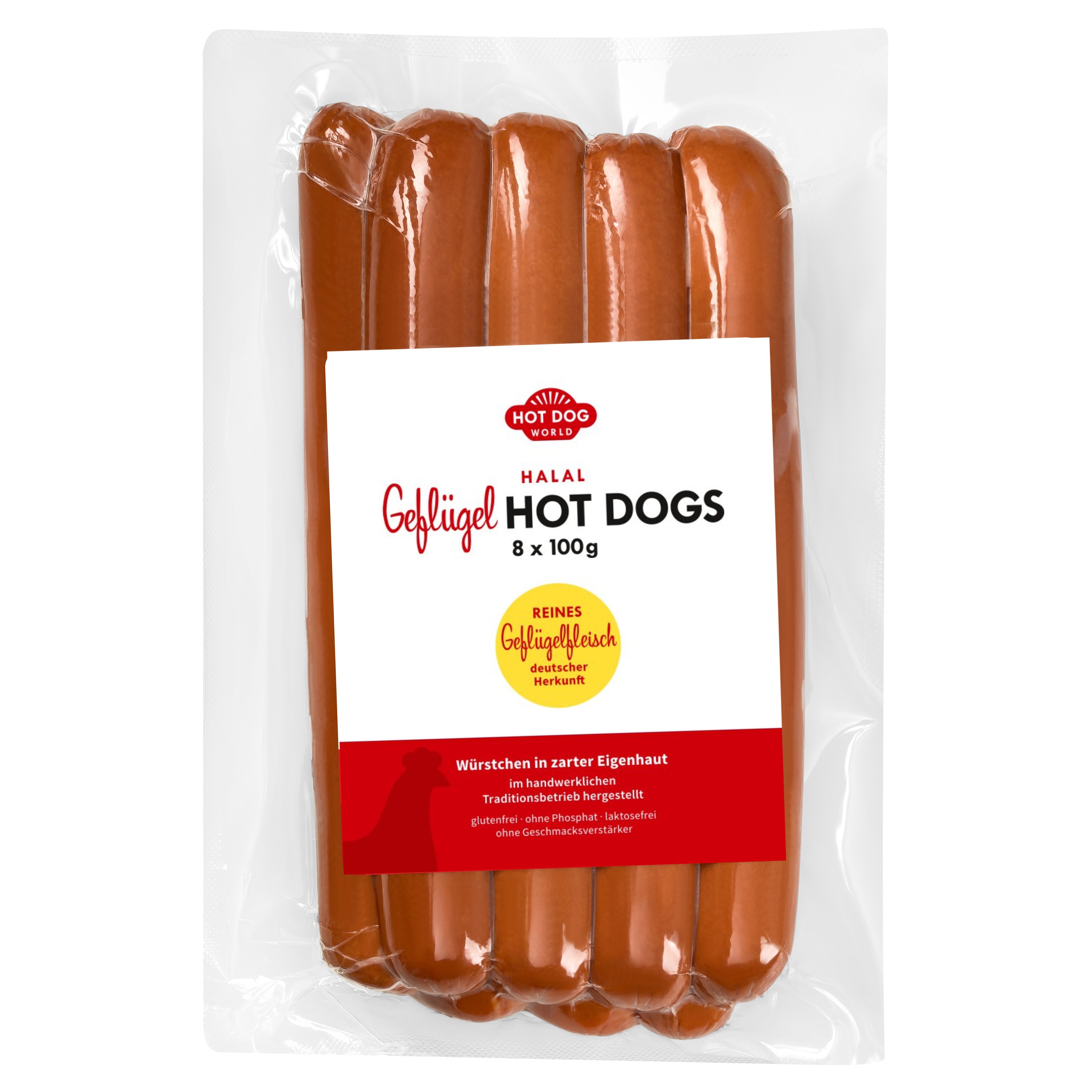 Jumbo Geflügel Hot Dog Wurst