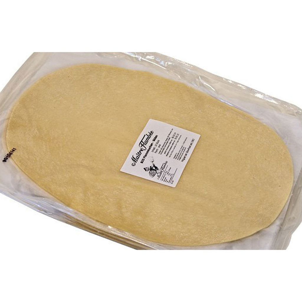 Bio Flammkuchen-Teigboden, oval, 38 x 28 cm