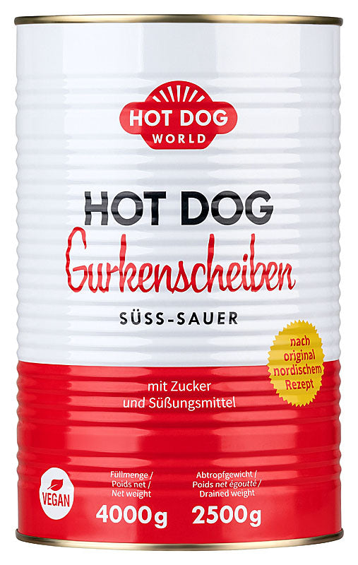 Hot Dog Gurkenscheiben