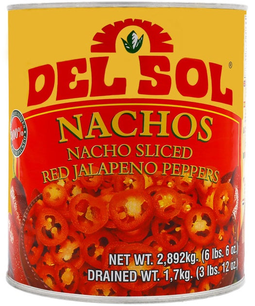DEL SOL Rote Jalapeños in Scheiben