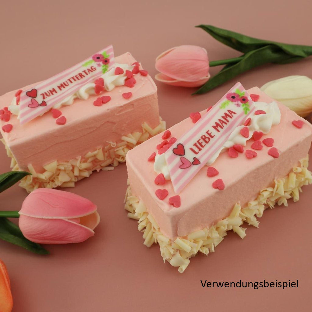 Zucker-Dekor-Streifen "Muttertag"