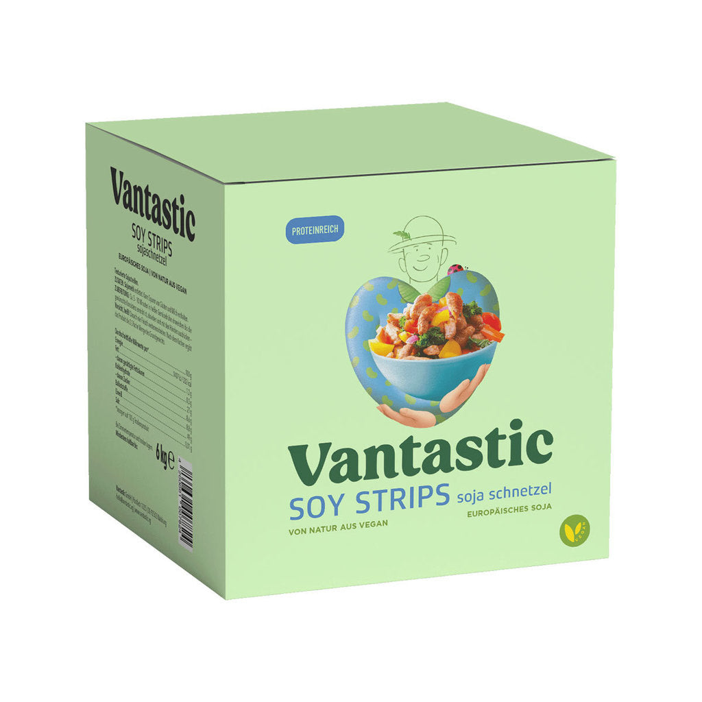 Vantastic "Soy Strips" Sojaschnetzel, 6 kg
