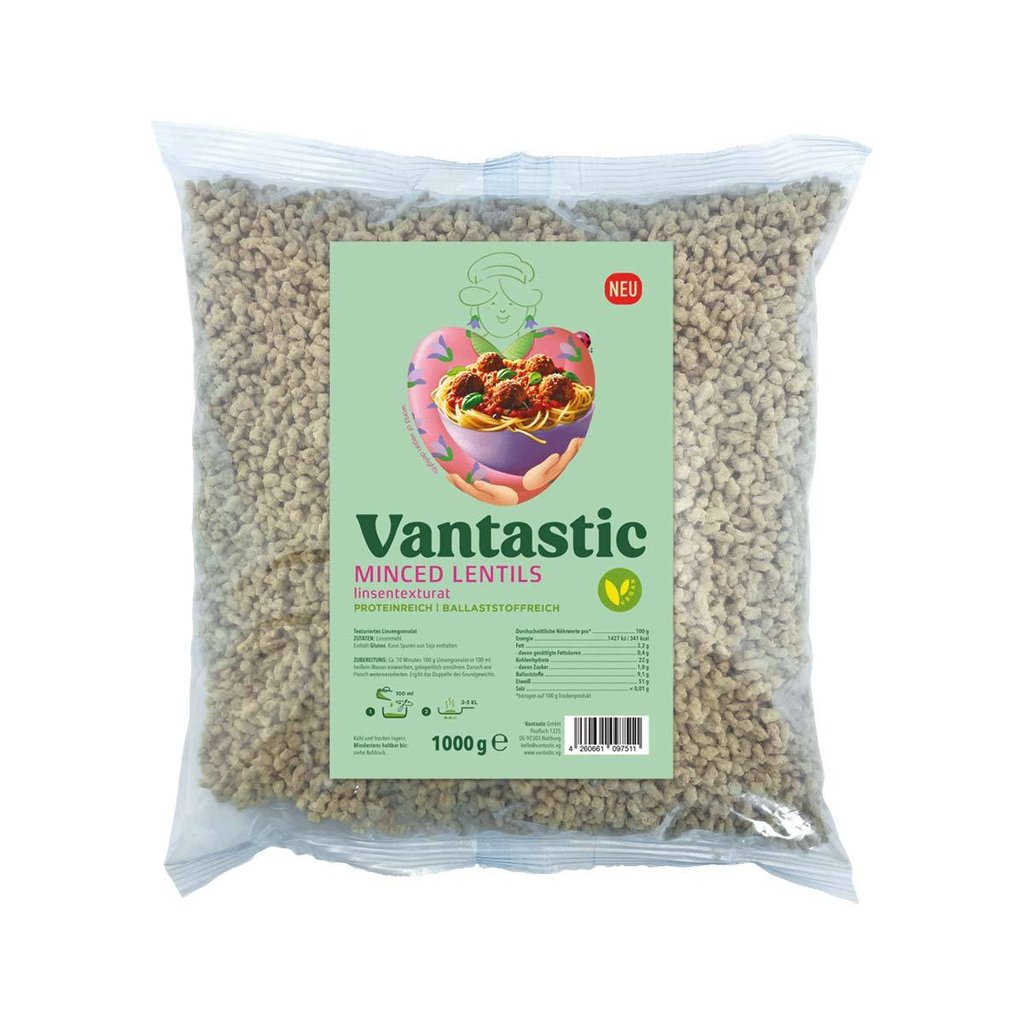 Vantastic "Minced Lentils" Linsentexturat, 1 kg