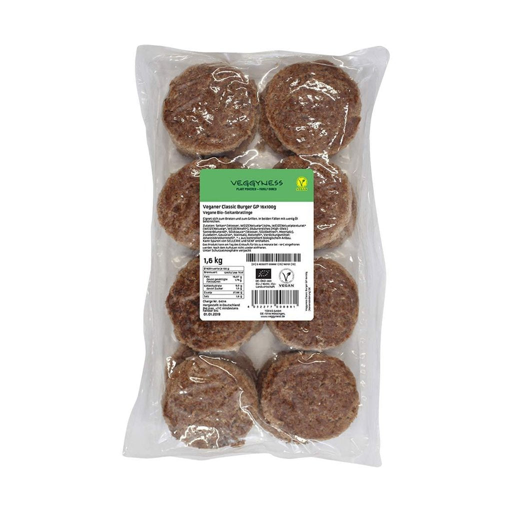 Bio Veganer Classic Burger, 1,6 kg