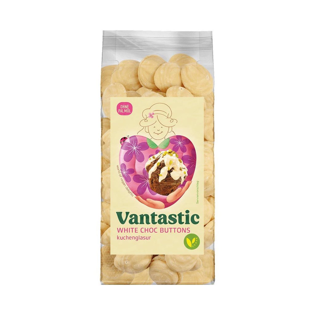 Vantastic White Choc Buttons, vegan, 500 g