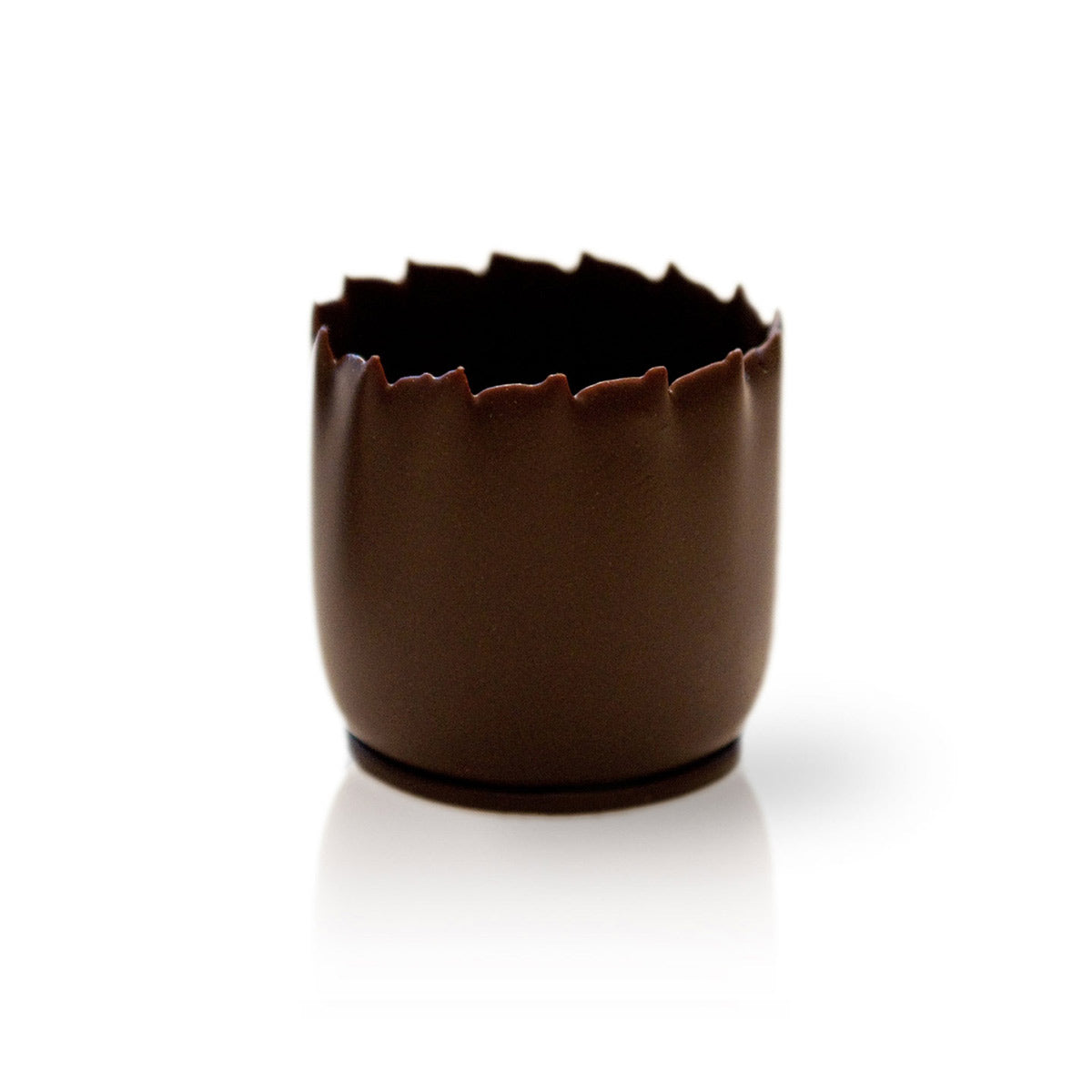 Schokoladen-Schale "Thimble" dunkel