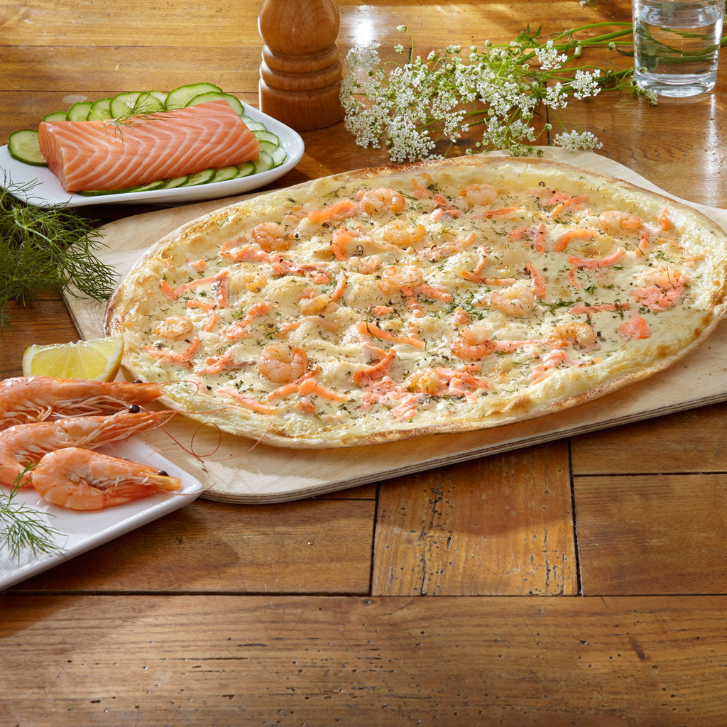 Flammkuchen-Teigboden, oval, 35x29 cm