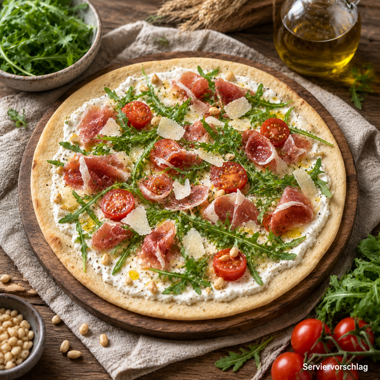 Flammkuchen-Teigboden "Premium", rund