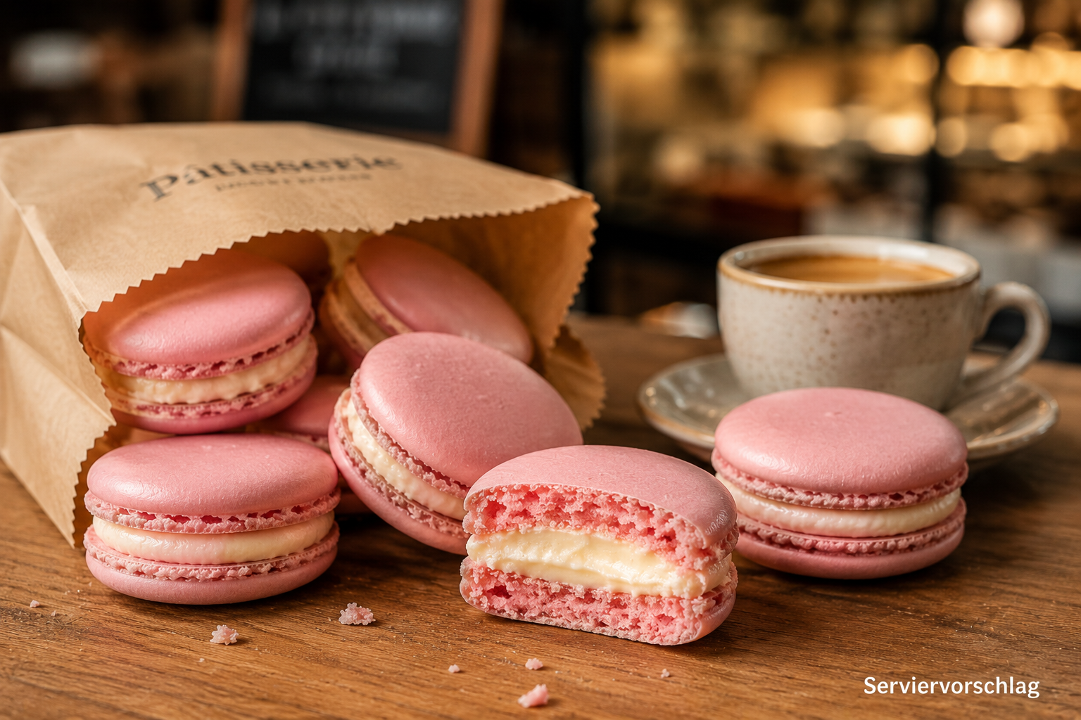 Premium-Macarons "Wald-Himbeere"