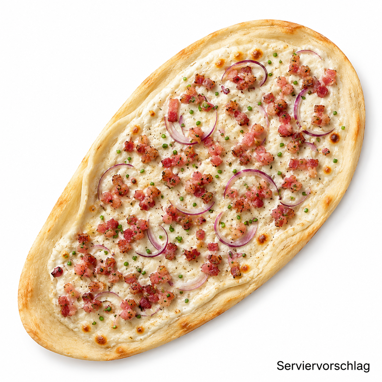 Bio Flammkuchen-Teigboden, oval, 38 x 28 cm