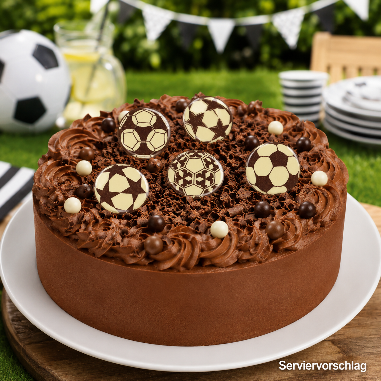 Schoko-Aufleger "Fußball"